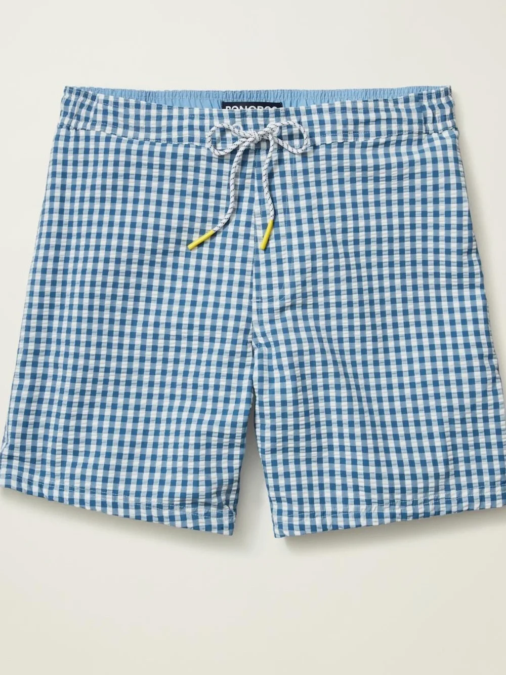 Bonobos Blue & White Seersucker Surf 5” Shorts w/Jersey Briefs Size Large